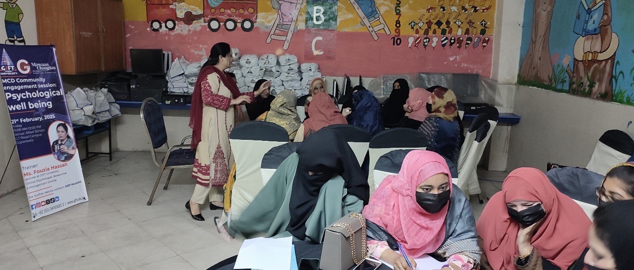 Session on Psychological wellbeing for the faculty member of Allied School, Gujranwala.